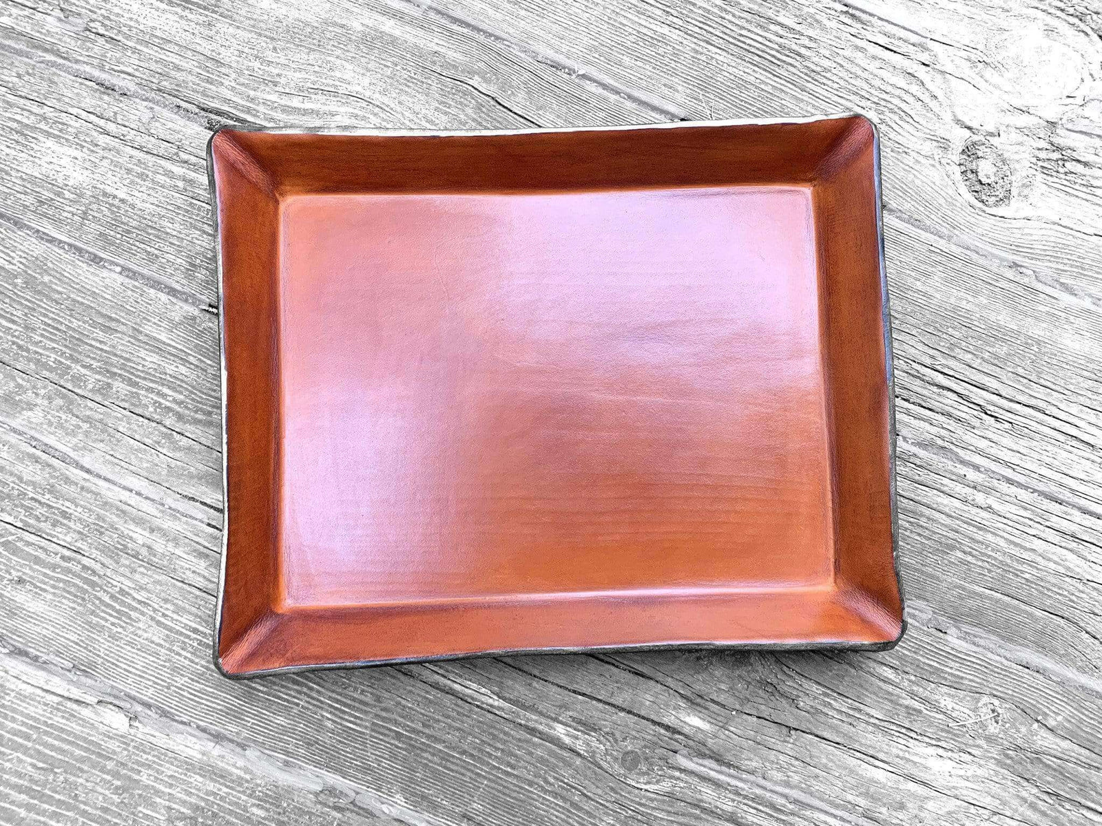 Twin Saints Leather Paper Tray