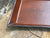Detail of "The United States of America" valet tray. Dark Brown.