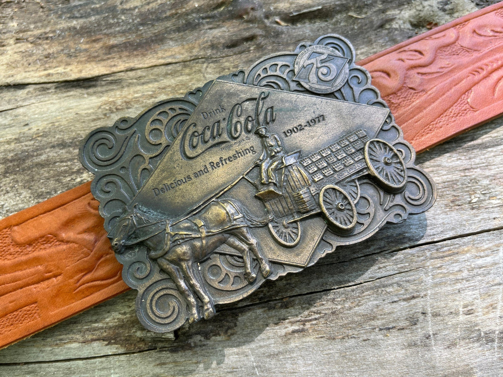 CocaCola vintage belt buckle with bottle opener