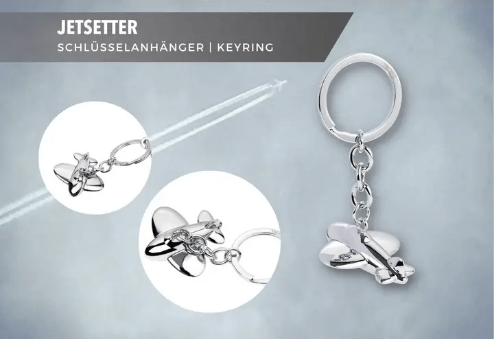 Additional product detail images for Troika Jetsetter keychain