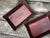 Religious leather valet trays with bible verse and cross. Brown