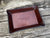 Rectangular leather tray with Philippians 4:13 bible verse