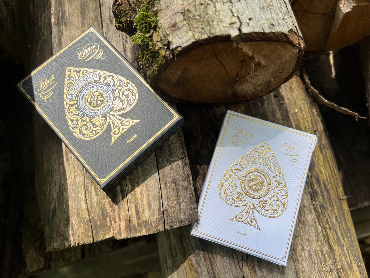 Black and White Theory 11 card decks shown side by side