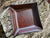 Men's square leather catchall tray with rampant lion