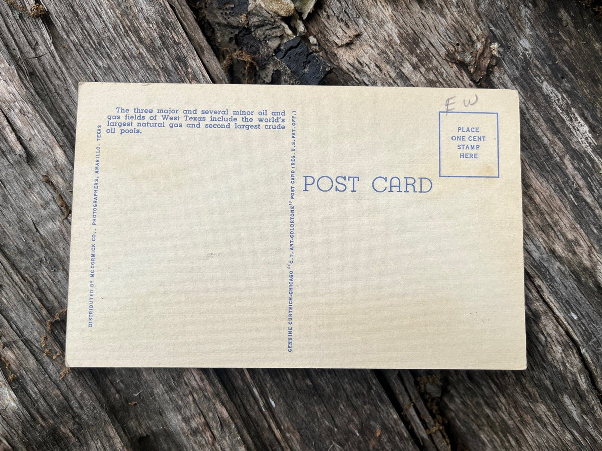 1935 Curteich postcard. Back