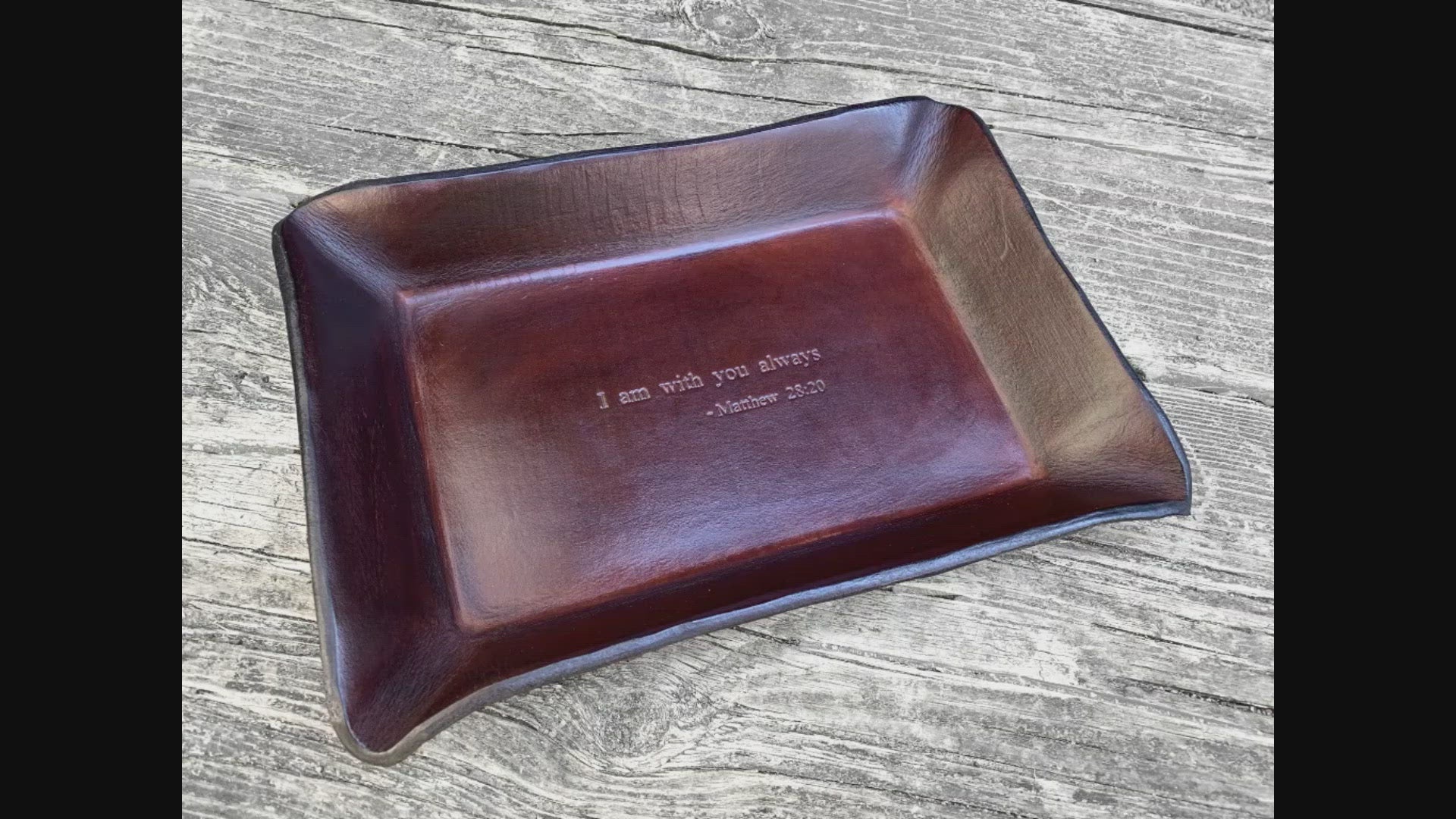 Objects that fit in Matthew 28:20 Valet Tray. Video