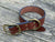 1.5" wide brown bridle leather dog collar. Brass hardware. 