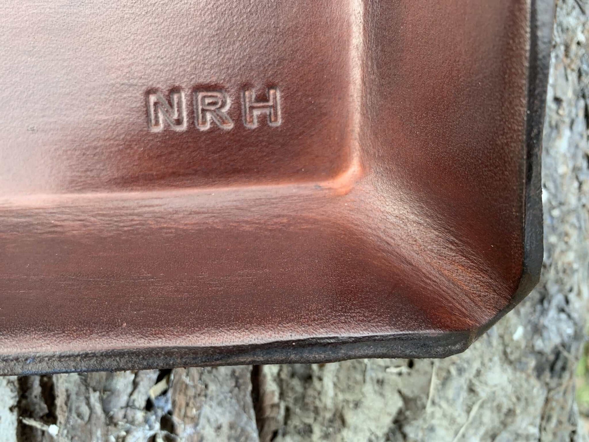 Cross Leather Valet Tray with Monogram.