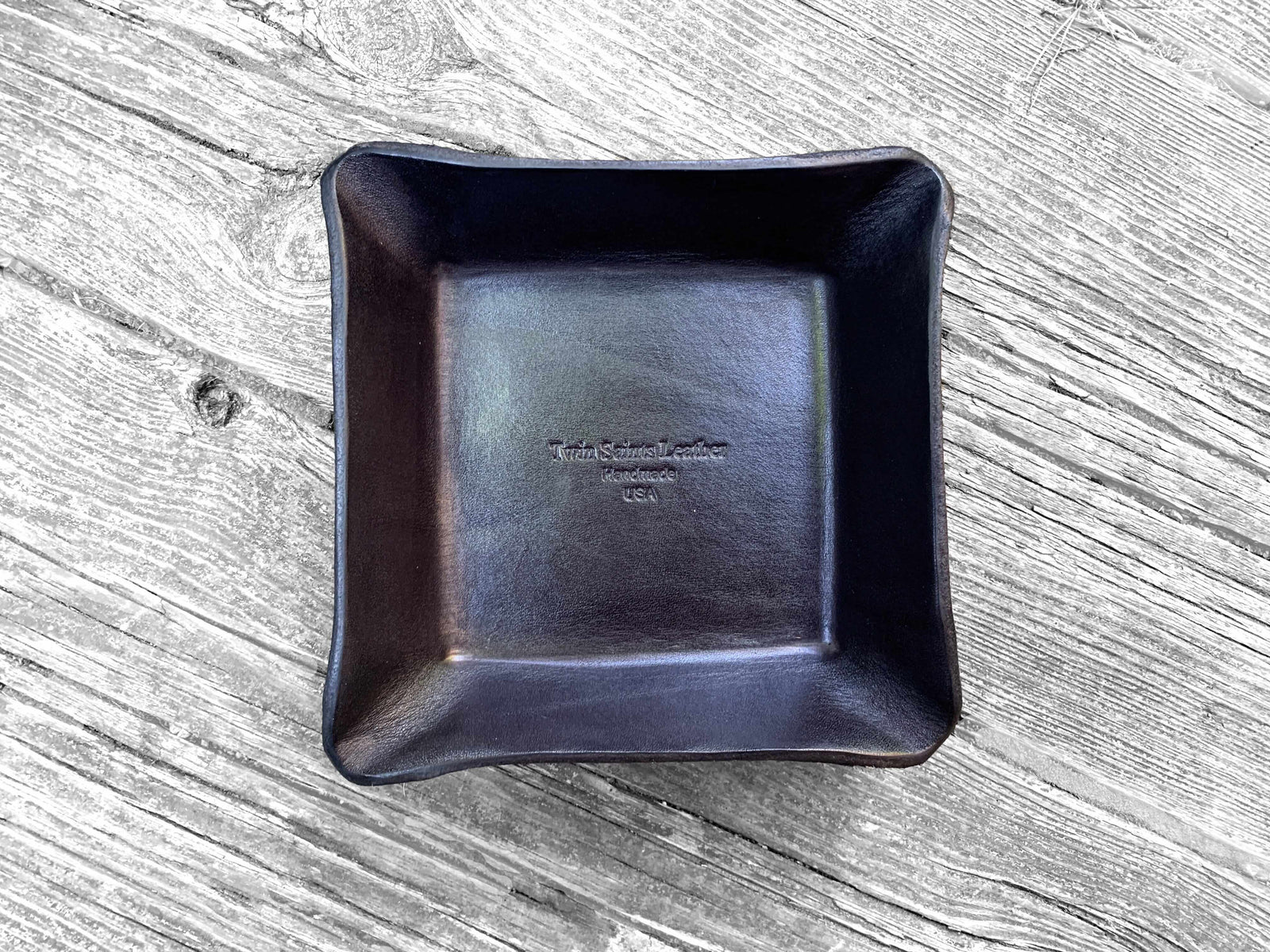 Twin Saints Leather Valet. EDC Dump Tray