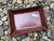 Leather valet tray and money clip gift set