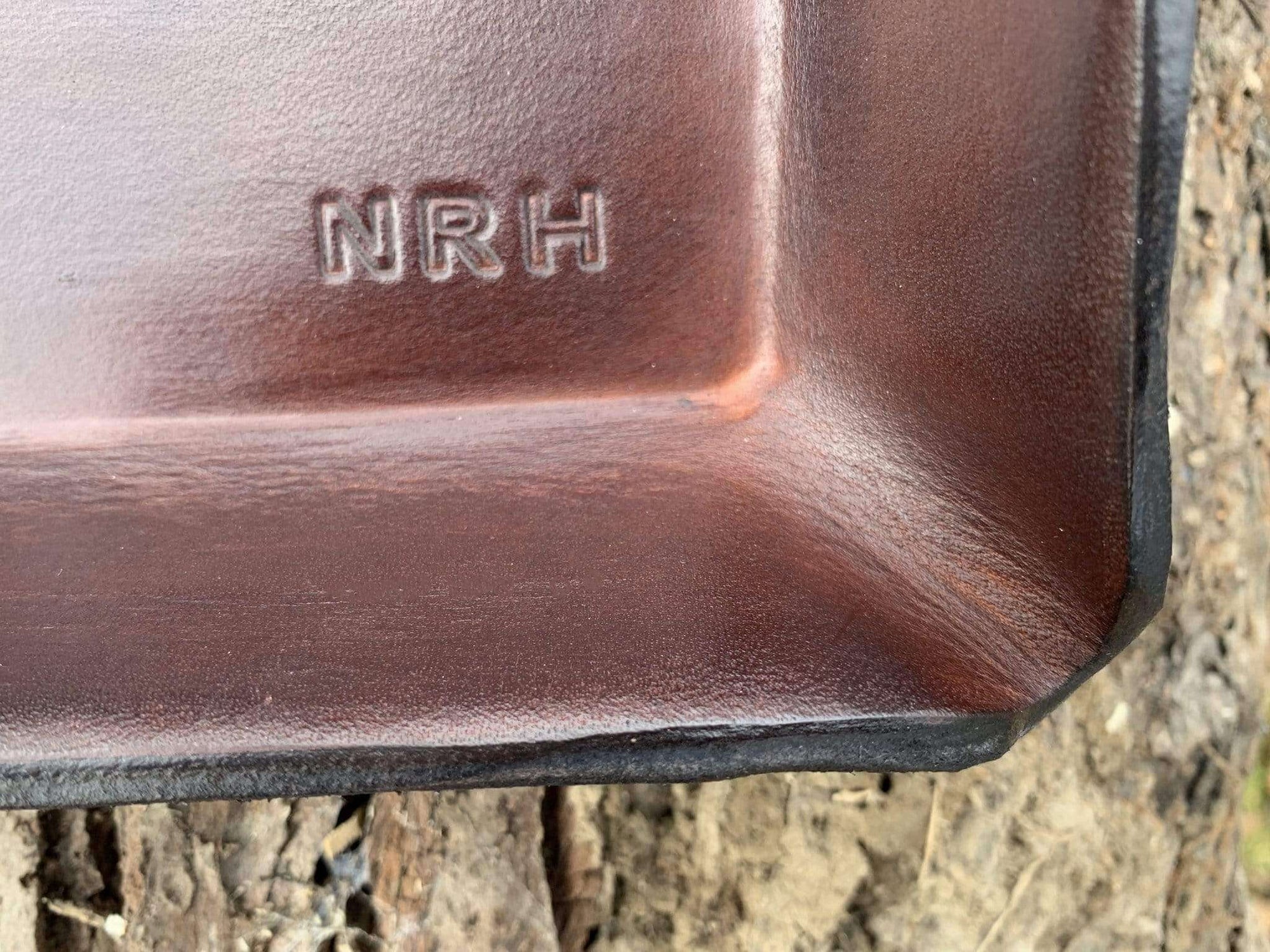 Leather Pipe Tray.  Large Valet.