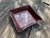 Leather Coin Tray with Cedar Branch Motif