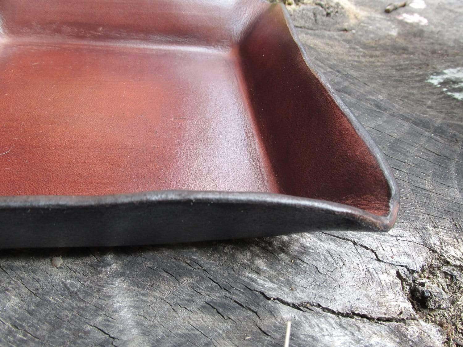 Louis Vuitton Monogram Brown Custom Leather Tray